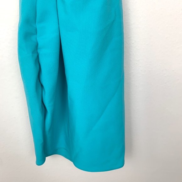 NEW The Bar Liam Open Back Mini Dress Turquoise Blue 0 - Picture 7 of 10
